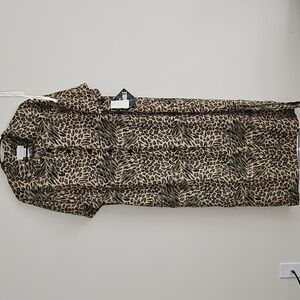 Leopard Print Midi Dress